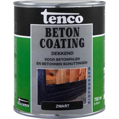 Afbeelding van Betoncoat Dek Zwart 0,75L tenco