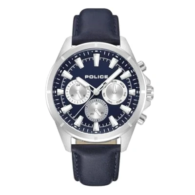 Afbeelding van Police Malawi Chronograaf, Heren, Maat: One Size, Blue