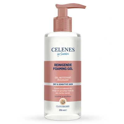 Afbeelding van Celenes by Sweden Cloudberry Reinigende Schuimgel Droge/Gevoelige Huid 250ML