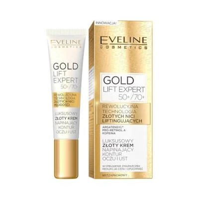 Afbeelding van Eveline Cosmetics Gold Lift Expert Oog /lippencrème 50+/70 + 15 ml