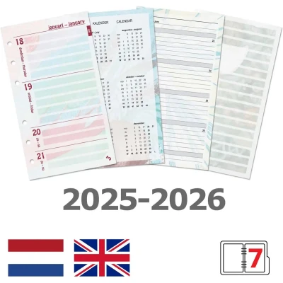 Afbeelding van Agendavulling 2023 Kalpa Personal bloemen 7dagen/2paginas