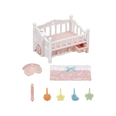 Afbeelding van Sylvanian Families 5534 Bed Voor Drieling Met Mobiel Meubel