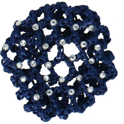 Afbeelding van BR Knotnet met Grote Mazen en Diamantstenen Blauw
