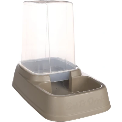 Afbeelding van Flamingo Vedi Voerautomaat;waterautomaat Honden;katten Voer+waterautomaat Taupe 3,4l 19,5x33x27cm 1st 137349
