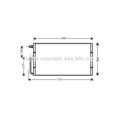 Afbeelding van Ava Cooling Airco condensor UV5096