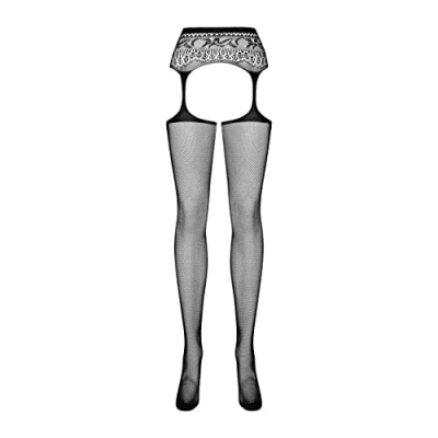 Afbeelding van Obsessive S307 Garter Kousen Zwart XL/XXL
