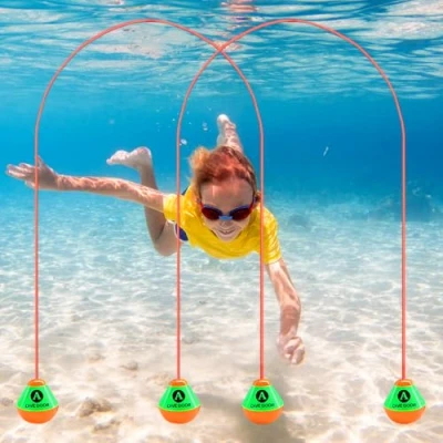 Afbeelding van mizikuu Set van 2 ringen voor duikspeelgoed, duikringen kinderen, duikboog, ringen, zwemspeelgoed, duikringen, zwembadspeelgoed