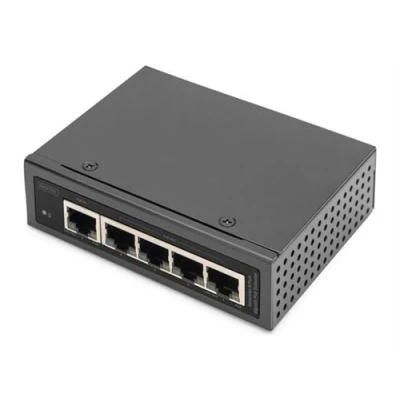 Image de DIGITUS Réseau/rallonge de puissance 1GbE 10Base T, 100Base TX, 1000Base T 5 ports jusqu&#039;à 100 m