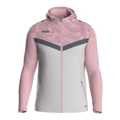 Afbeelding van Jako Iconic Jas Met Kap Kinderen Zachtgrijs / Roze Antra Light Maat: 140