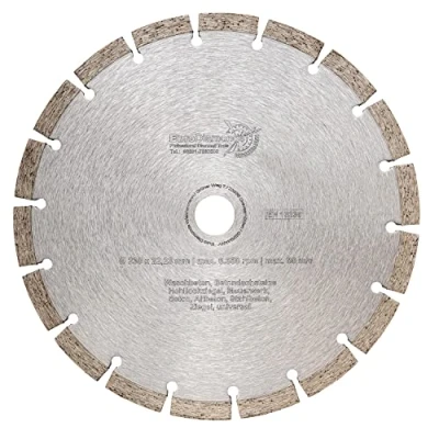 Afbeelding van EDW Standaard universele diamantdoorslijpschijf 230 x 22,2 mm 10 mm, doorslijpschijf voor beton, staalbeton, graniet, straatstenen