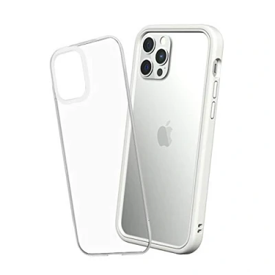 Afbeelding van RHINOSHIELD Modular Case Compatible with [iPhone 12/12 Pro] Mod NX Customizable Shock Absorbent Heavy Duty Protective Cover 3.5M / 11ft Drop Protection White
