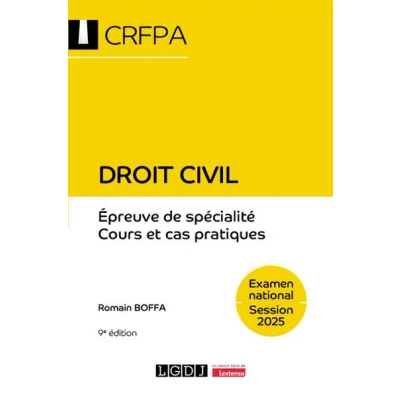 Image de Droit civil CRFPA Examen national Session 2025
