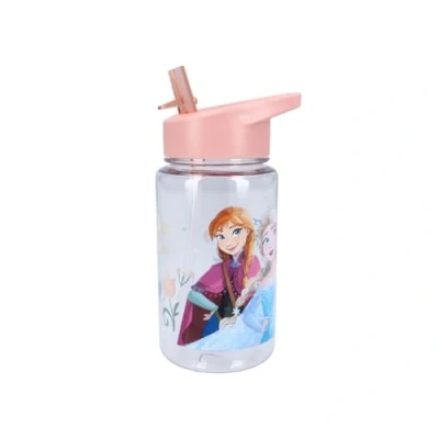 Afbeelding van My sweety pop Gourde Plastique reine des neiges Pour enfant Crèche Maternelle Ecole Vacances Repas 12 cm 450 ml Hydratation Idée Cadeau Orange/Transparente