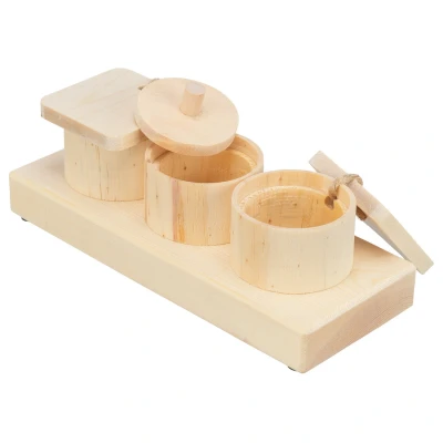 Afbeelding van Trixie Snack Cups Voor Ratten En Konijnen Hout 15X45X6 CM