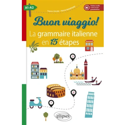 Image de Buon viaggio! La grammaire italienne en 15 étapes. A1 A2 (avec fichiers audio)