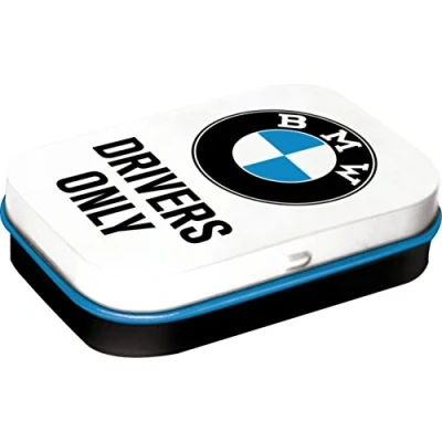 Afbeelding van BMW Drivers Only Pepermunt Metalen Blikje Mint Box