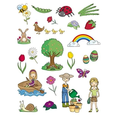 Afbeelding van Apli Kids Stickers La Primavera 3 Hojas, meerkleurig, 24 x 18 cm