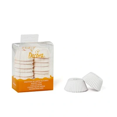 Afbeelding van DECORA Carta da Forno 0339753 Mini muffinvormpjes, 32 x 22 mm, wit, 200 stuks