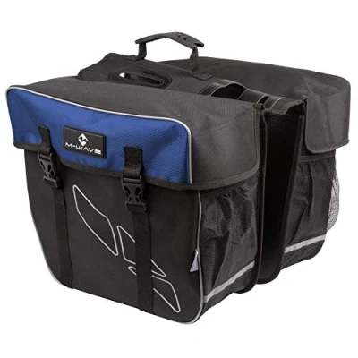 Afbeelding van M Wave Dubbele fietstas Amsterdam 30L blauw