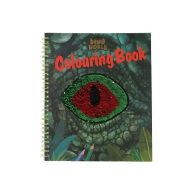 Afbeelding van Depesche Dino World kleurboek met pailletten