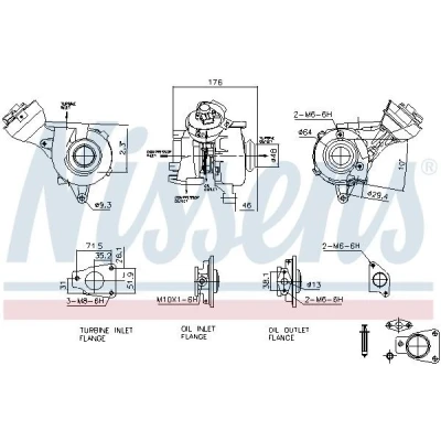 Afbeelding van Turbocharger NISSENS 93482