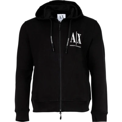 Afbeelding van Armani Exchange Sweater met rits, Heren, Maat: XXL, Black