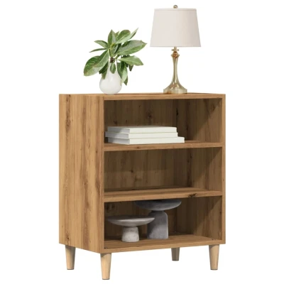 Afbeelding van Dressoir 57x35x75 cm bewerkt hout artisanaal eikenkleurig