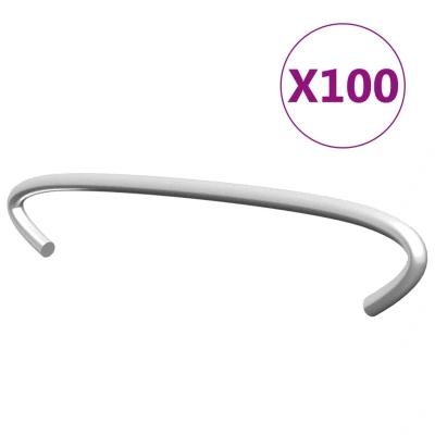 Afbeelding van Gabionhaken 100 st 10 cm gegalvaniseerd staal