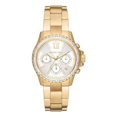 Image de Montre Everest de Michael Kors chronographe en acier inoxydable dorée pour femme MK7212