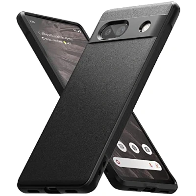 Afbeelding van Ringke Onyx Telefoonhoesje van TPU, flexibel, robuust, compatibel met Google Pixel 7A (2023), zachte en robuuste beschermhoes, zwart