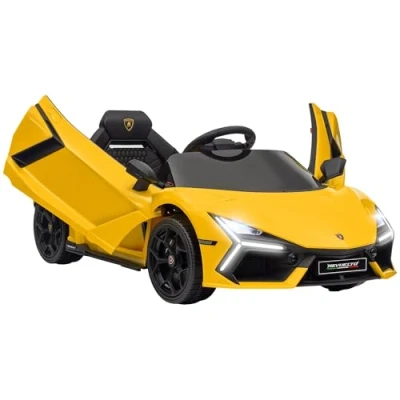 Afbeelding van AIYAPLAY Elektrische kinderauto 105x60x40cm Kunststof Geel