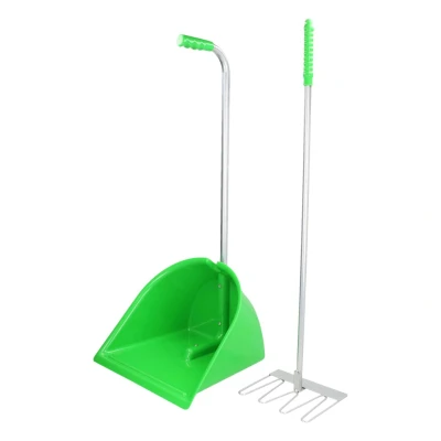 Afbeelding van Kerbl Mestboy Compleet Met Hark Groen 75cm