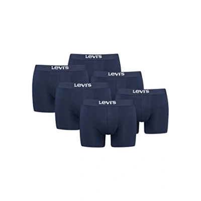 Afbeelding van Levi&#039;s Solid Basic Boxers voor heren, 6 stuks heren boxershort, Blauw, L