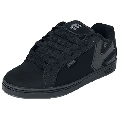 Afbeelding van Etnies Fader Skateschoenen, Heren, Maat: 41.5, Black dirty wash Leer en imitatieleer