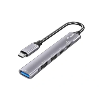 Afbeelding van Equip 128962 interface hub USB 3.2 Gen 1 (3.1 1) Type C 5000 Mbit/s Zilver