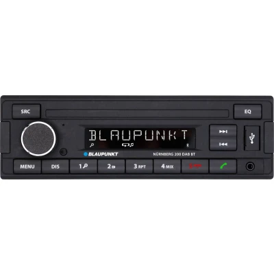 Afbeelding van Blaupunkt Nürnberg 200 DAB BT Autoradio enkel DIN Bluetooth handsfree, DAB+ tuner