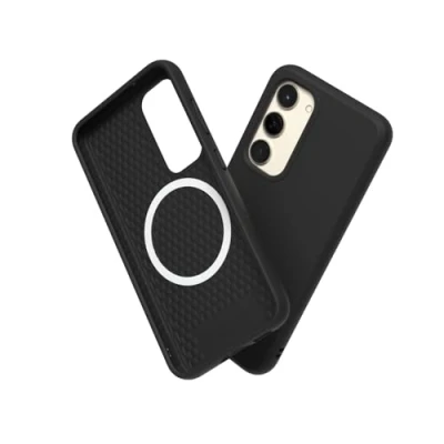 Afbeelding van RHINOSHIELD Hoesje compatibel met [Galaxy S23] SolidSuit Magsafe dunne hoes schokabsorberende technologie en premium matte afwerking klassiek zwart