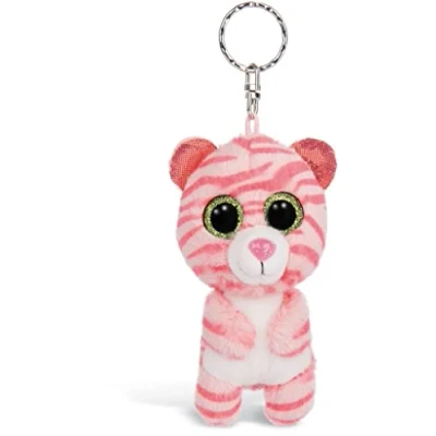 Afbeelding van Nici Sleutelhanger Glubschis Tijger Junior 9 Cm Pluche Roze