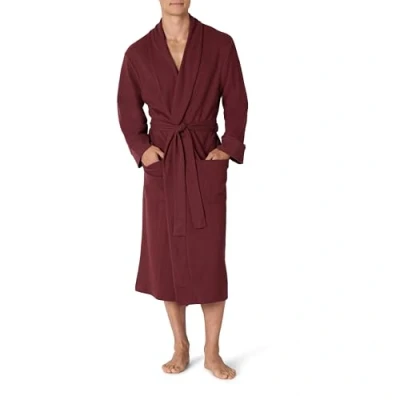 Image de Amazon Essentials Robe de Chambre Gaufrée Légère (grandes tailles disponibles) Men&#039;s, Bordeaux Intense, XL XXL