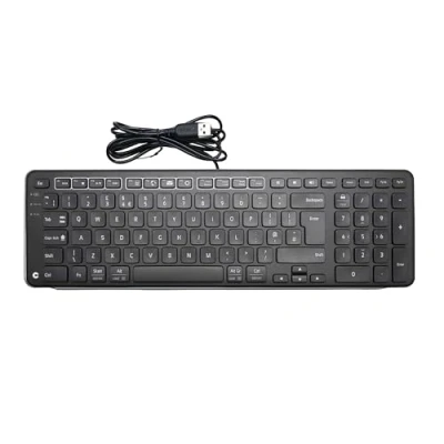 Afbeelding van Contour Design New Balance Tastatur wired US L Toetsenbord USB QWERTY, Engels Zwart