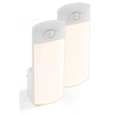 Afbeelding van Northpoint Set van 2 witte led zaklampen Multifunctionele wandlamp Bewegingsmelder Inductie opladen Noodbatterij Noodlamp Stroomuitval (groot