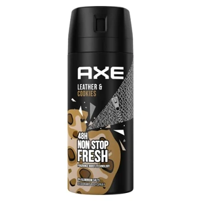 Afbeelding van AXE Deospray Collision Leather Cookies Deodorant beschermt 48 uur met een verrassende geur 150 ml 1 stuk