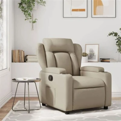 Image de vidaXL Fauteuil inclinable Cappuccino Similicuir