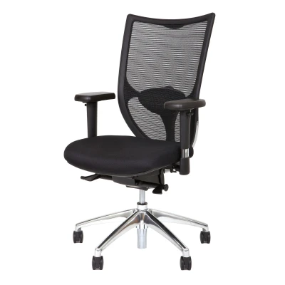 Afbeelding van Ergonomische bureaustoel NPR1813 model 1554 met zwarte rugleuning