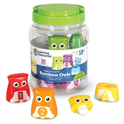 Image de Learning Resources LER6711 Snap n Learn Rainbow Owls