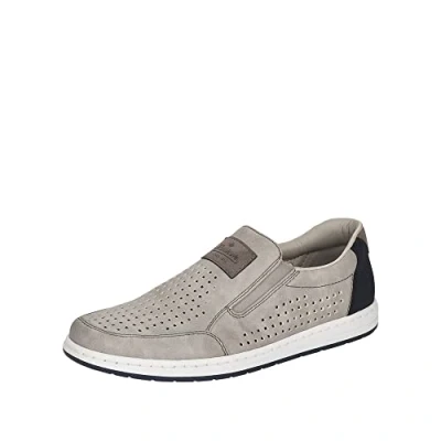 Afbeelding van Rieker 18267 mocassinheren, Grau