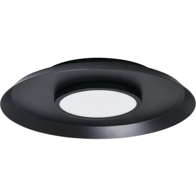 Afbeelding van Lucande plafondlamp 1licht IJzer H: 4.5 cm GX53 zwart Inclusief lichtbron