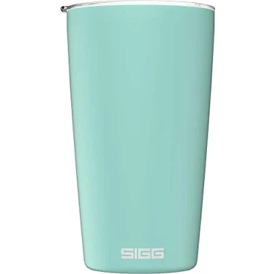 Afbeelding van SIGG Neso Glacier Travel mok Met Tritan deksel Vaatwasmachinebestendig Licht BPA vrij Van 18/8 roestvrij staal 0,4L
