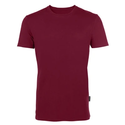 Afbeelding van Herenshirt &#039;Luxury Roundneck Tee&#039; met korte mouwen Bordeaux S