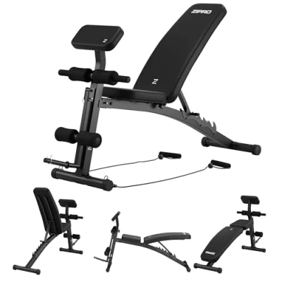 Afbeelding van Zipro® Volume Multifunctionele opklapbare halterbank met leg press en gebedsstang Buikspierbank Fitness Workout bank Verstelbare trainingsbank als schuine Voor Beginners Professionele sporters
